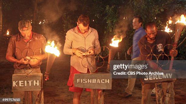 My Wheels Are Spinning" - Keith Nale, Stephen Fishbach and Jeremy Collins during the eleventh episode of SURVIVOR, Wednesday, Nov. 25 . The new...