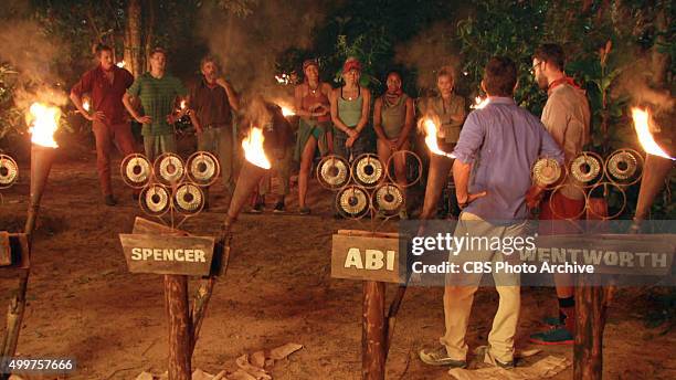 My Wheels Are Spinning" - Jeff Probst and Stephen Fishbach address the remaining survivors during the eleventh episode of SURVIVOR, Wednesday, Nov....