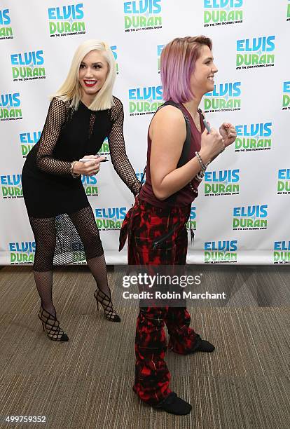 Gwen Stefani visits "The Elvis Duran Z100 Morning Show" at Z100 Studio on December 3, 2015 in New York City.