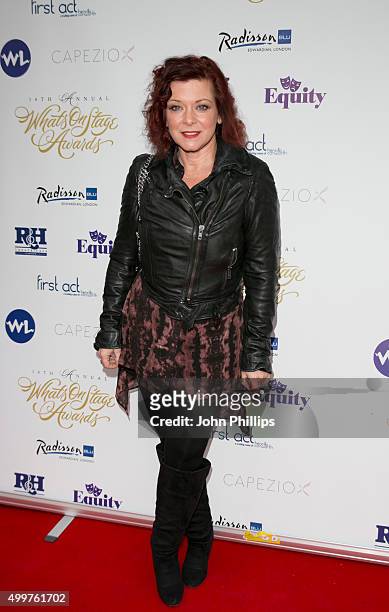 Finty Williams attends the Launch Party for the 16th annual Whatsonstage Awards at Cafe de Paris on December 3, 2015 in London, England.
