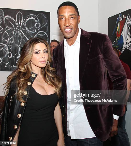 Larsa and Scottie Pippen attend Haute Living And Zacapa Rum Present Domingo Zapata At Lulu Laboratorium>> at Lulu Laboratorium on December 2, 2015 in...