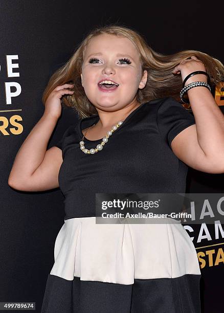 Personality Alana 'Honey Boo Boo' Thompson arrives at the premiere of 'Marriage Boot Camp' Reality Stars And 'Ex Isle' at Le Jardin on November 19,...