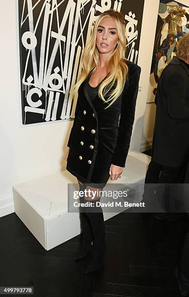 Petra Ecclestone attends the Maddox Gallery launch exhibition on December 3, 2015 in London, England.