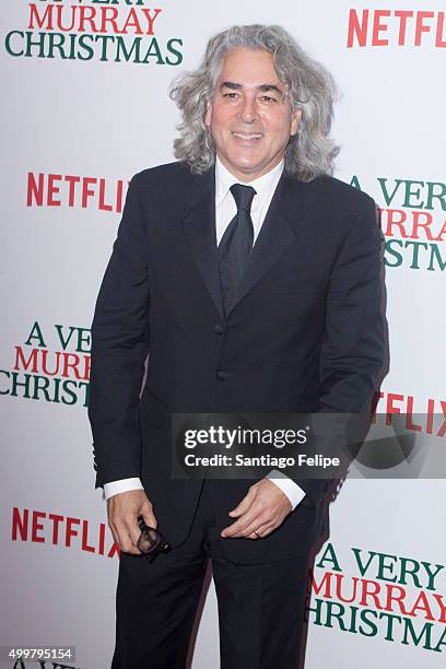 Mitch Glazer attends "A Very Murray Christmas" New York Premiere at Paris Theater on December 2, 2015 in New York City.