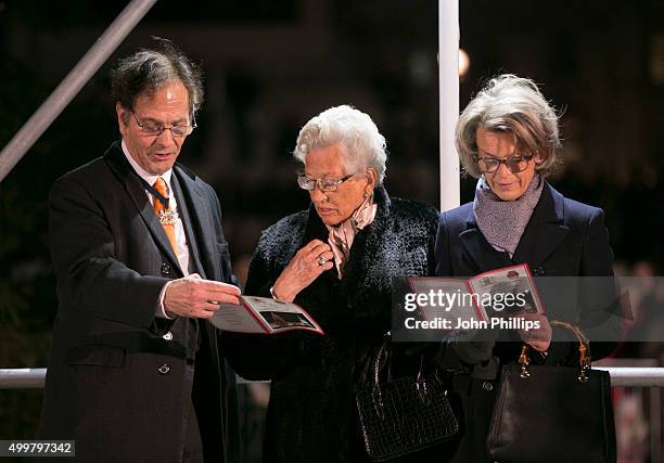 Princess Astrid Of Norway Turns On The Lights of the Trafalgar Square Christmas Tree at Trafalgar Square on December 3, 2015 in London, England.