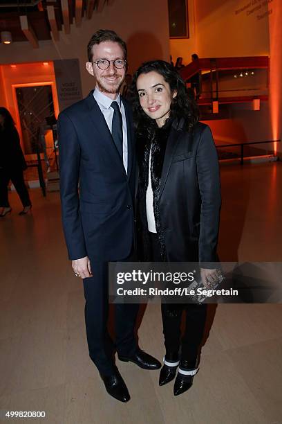 Ludovic Watine and Isabelle Vitari 'Volez, Voguez, Voyagez - Louis Vuitton' Exhibition Opening at Le Grand Palais on December 3, 2015 in Paris,...
