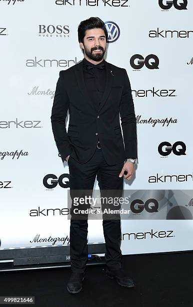 Batuhan Eksi attends the GQ Men of the Year Awards at Four Season Bosphorus Hotel on December 3, 2015 in Istanbul, Turkey.