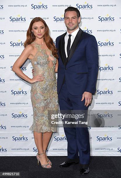 Una Foden and Ben Foden attend the Sparks Winter Ball at Old Billingsgate Market on December 3, 2015 in London, England.