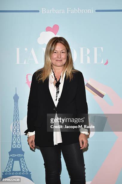 Barbara Fabbroni attends the book presentation of 'L'AMORE FORSE' by Barbara Fabbroni on December 3, 2015 at the Maryling Concept Store in Milan,...