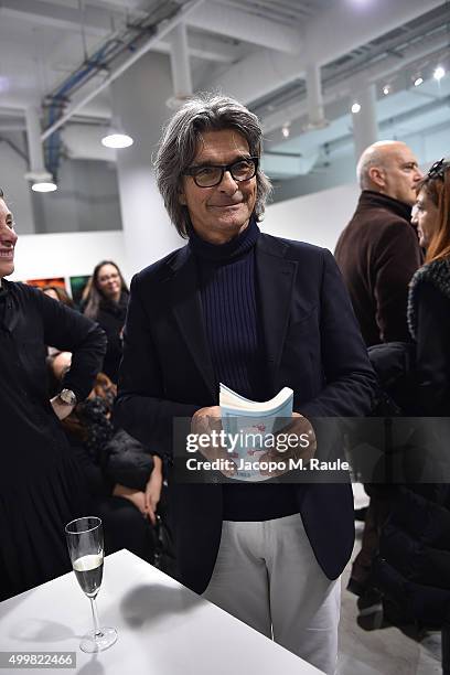 Roberto Alessi attends the book presentation of 'L'AMORE FORSE' by Barbara Fabbroni on December 3, 2015 at the Maryling Concept Store in Milan, Italy.