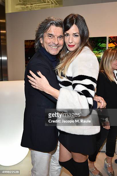 Roberto Alessi and Alessia Fabiani attend the book presentation of 'L'AMORE FORSE' by Barbara Fabbroni on December 3, 2015 at the Maryling Concept...