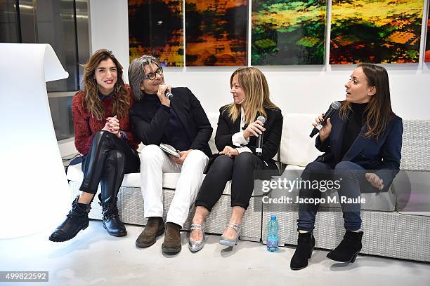 Marghertia Zanatta, Roberto Alessi, Barbara Fabbroni and Camila Raznovich attend the book presentation of 'L'AMORE FORSE' by Barbara Fabbroni on...