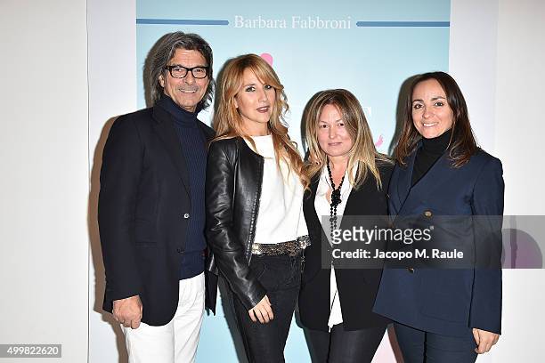 Roberto Alessi, Joe Squillo, Barbara Fabbroni and Camila Raznovich attend the book presentation of 'L'AMORE FORSE' by Barbara Fabbroni on December 3,...