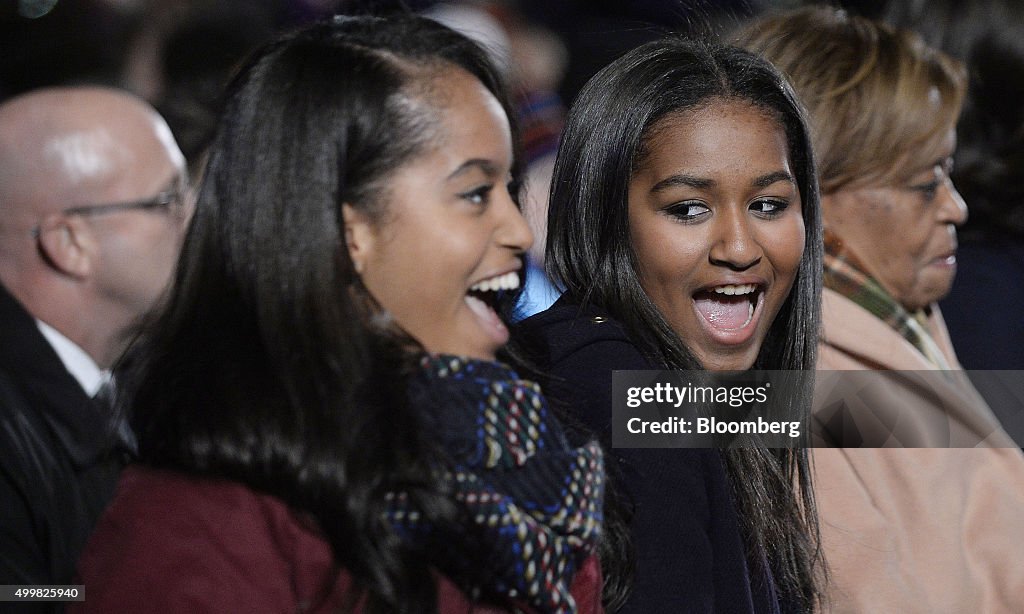 U.S. President Barack Obama Attends National Christmas Tree Lighting