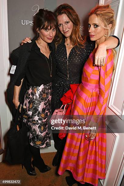 Sheherazade Goldsmith, Amy Gadney and Laura Bailey attend Charlotte Tilbury's naughty Christmas party celebrating the launch of Charlotte's new...