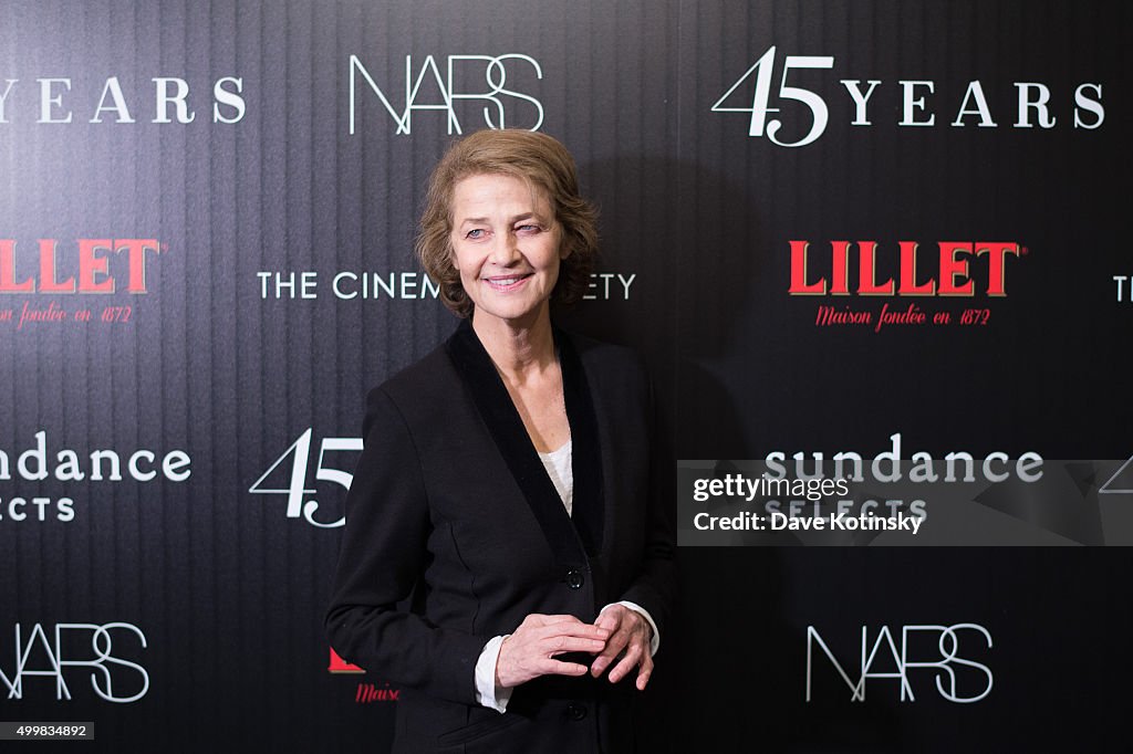 The Cinema Society With Lillet & NARS Host A Screening Of Sundance Selects' "45 Years" - Arrivals