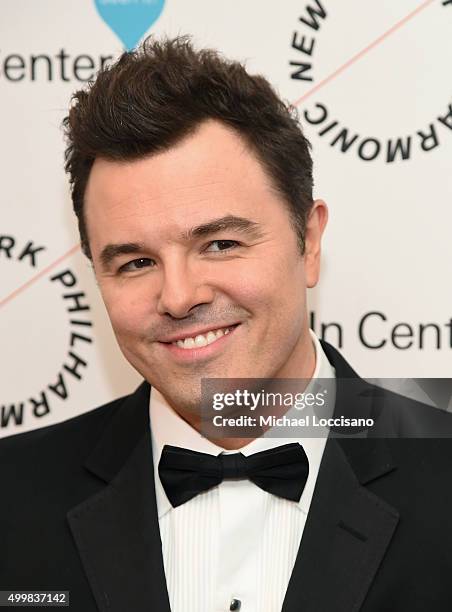 Seth MacFarlane attends Sinatra Voice for A Century Event at David Geffen Hall on December 3, 2015 in New York City.