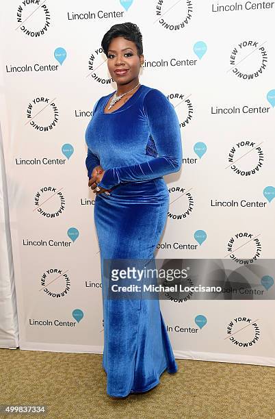 Fantasia Barrino attends Sinatra Voice for A Century Event at David Geffen Hall on December 3, 2015 in New York City.