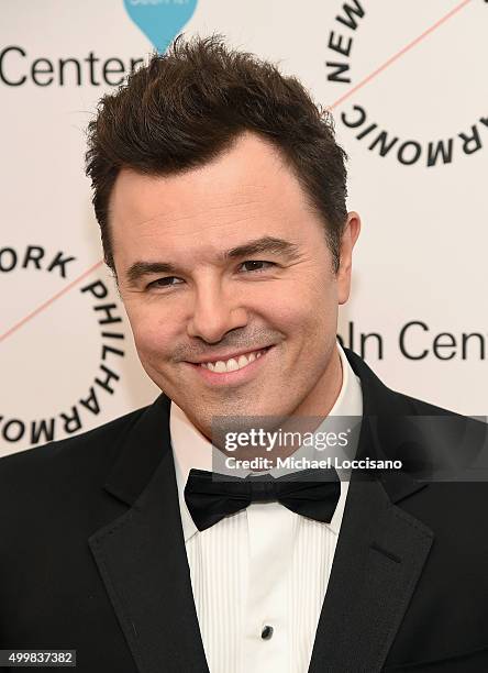 Seth MacFarlane attends Sinatra Voice for A Century Event at David Geffen Hall on December 3, 2015 in New York City.