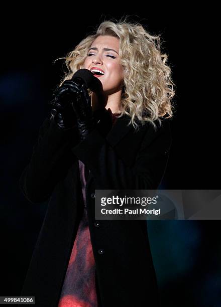 Tori Kelly performs during the 93rd Annual National Christmas Tree Lighting at The Ellipse on December 3, 2015 in Washington, DC.