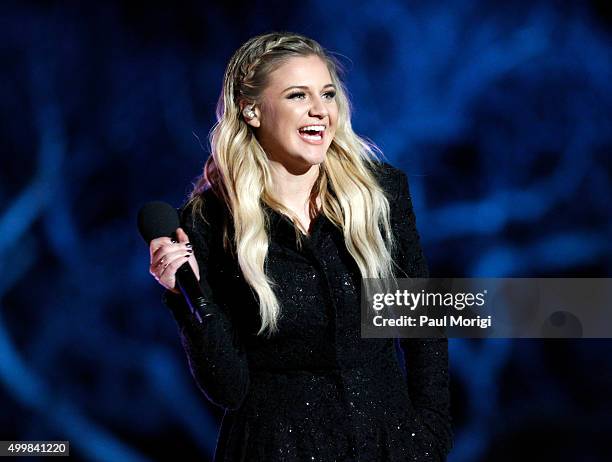 Kelsea Ballerini performs during the 93rd Annual National Christmas Tree Lighting at The Ellipse on December 3, 2015 in Washington, DC.