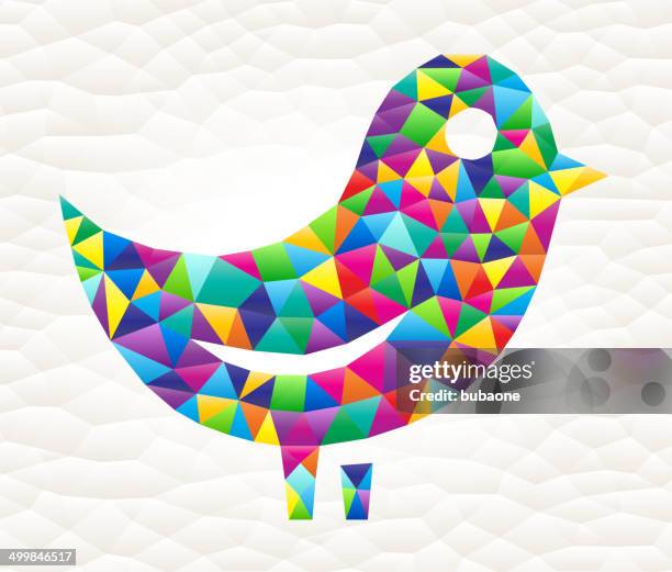Triangular Bird Bird On Triangular Pattern Mosaic Royalty Free Vector Art High-Res ...