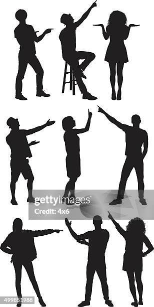 people in various actions - straw hat isolated stock illustrations