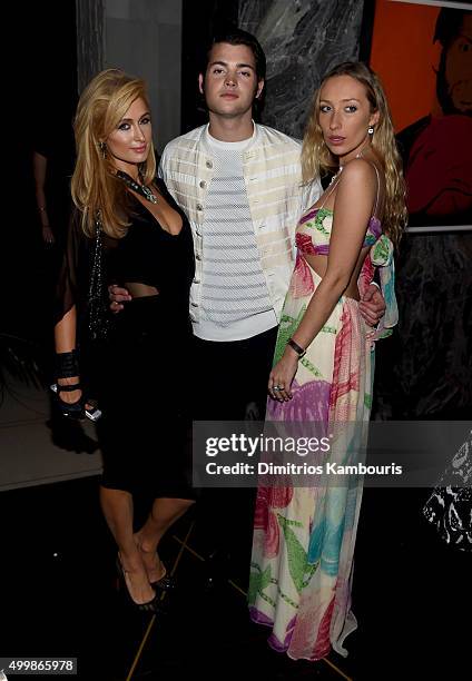 Paris Hilton , Peter Brant and guest attend Aby Rosen and Samantha Boardman host their Annual Dinner at The Dutch W Hotel South Beach on December 3,...