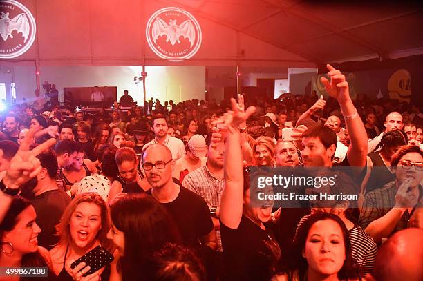 View of the crowd at The Dean Collection X BACARDI Untameable House Party on December 3, 2015 in Miami, Florida.