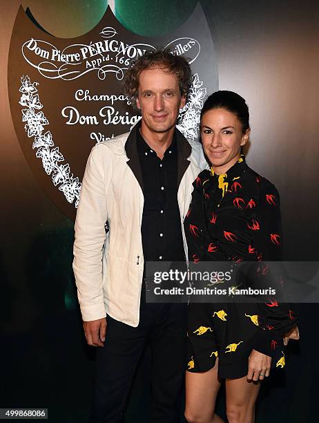 Yves Behar and Sabrina Buell attend Dom Perignon, Alex Dellal, Stavros Niarchos & Vito Schnabel host From Earth to Heart at The W Hotel South Beach...