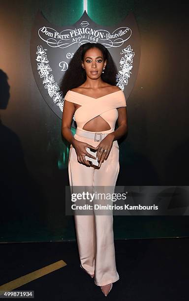Solange Knowles attends Dom Perignon, Alex Dellal, Stavros Niarchos & Vito Schnabel host From Earth to Heart at The W Hotel South Beach on December...