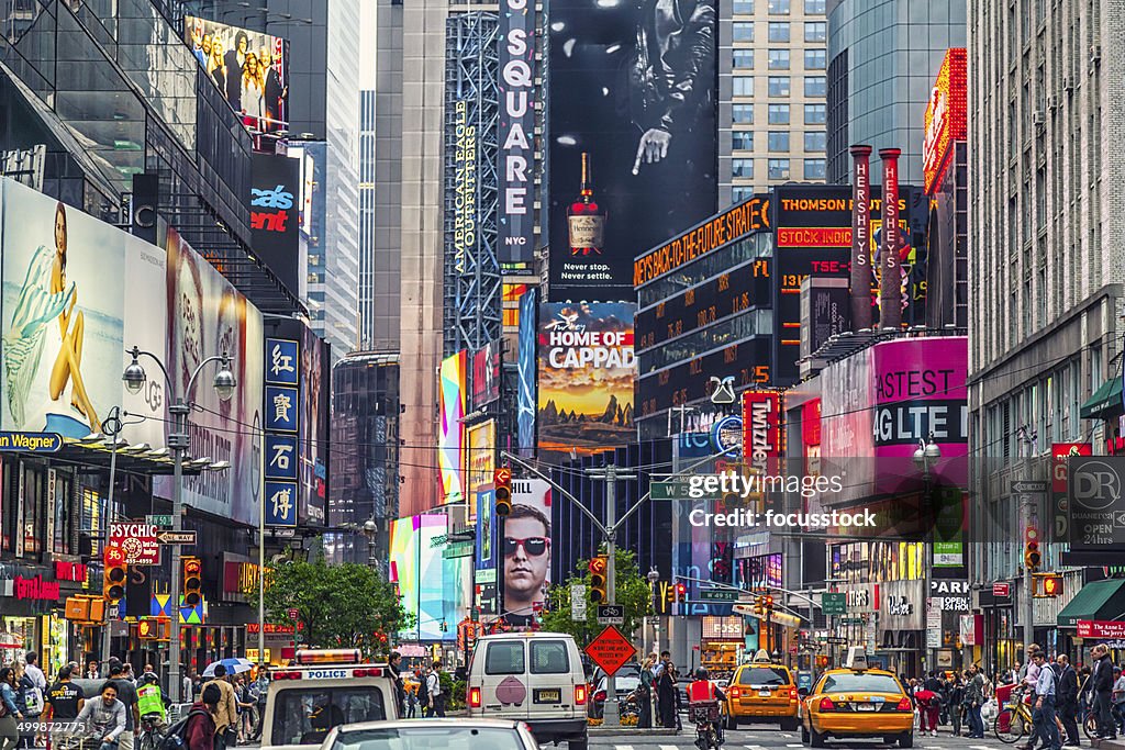 Times square billboard on the buildings