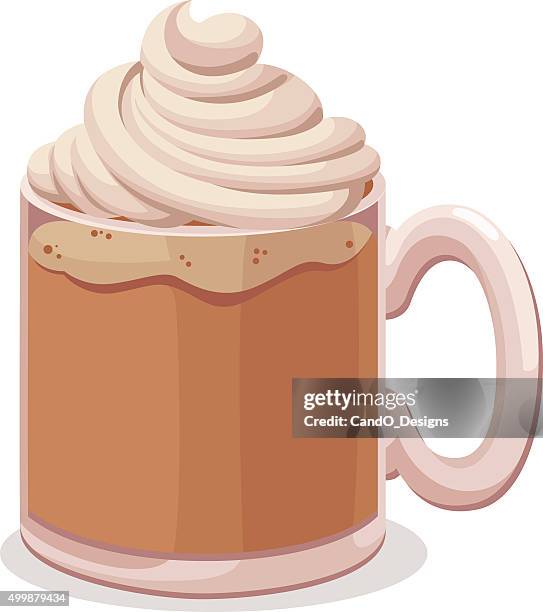 Moca Java Cartoon 246 Cafe Mocha White Background High Res Illustrations - Getty Images