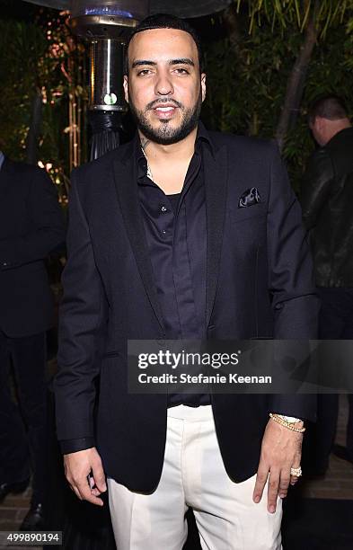 Rapper French Montana attends the GQ 20th Anniversary Men of the Year Party at Chateau Marmont on December 3, 2015 in Los Angeles, California.