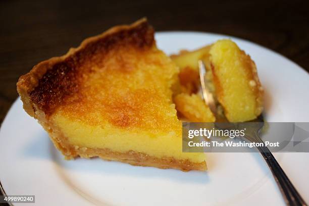 Vidalia Lemon Chess Pie photographed in Washington, DC. .