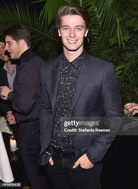 Model/actor Patrick Schwarzenegger attends the GQ 20th Anniversary Men of the Year Party at Chateau Marmont on December 3, 2015 in Los Angeles,...