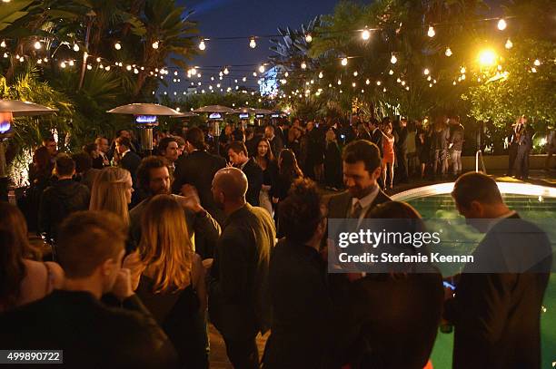 General atmosphere of the GQ 20th Anniversary Men of the Year Party at Chateau Marmont on December 3, 2015 in Los Angeles, California.