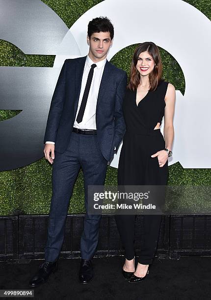 Actors Matthew Daddario and Alexandra Daddario attend the GQ 20th Anniversary Men Of The Year Party at Chateau Marmont on December 3, 2015 in Los...