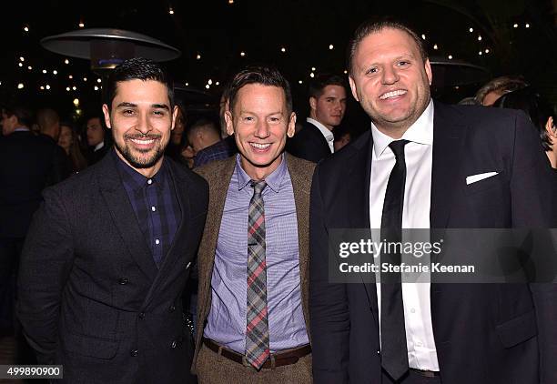 Actor Wilmer Valderrama, GQ Editor in Chief Jim Nelson and GQ Publisher and Chief Revenue Officer Howard Mittman attend the GQ 20th Anniversary Men...
