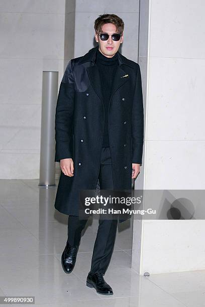 South Korean actor Jung Gyu-Woon attends the "Vedi Vero" launch party at the W Hotel on December 3, 2015 in Seoul, South Korea.