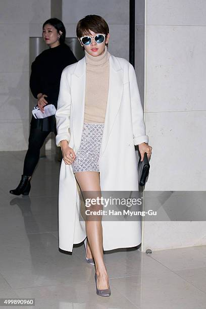 South Korean actress Park So-Dam attends the "Vedi Vero" launch party at the W Hotel on December 3, 2015 in Seoul, South Korea.