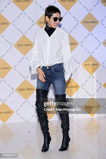 South Korean actress Kim Na-Young attends the "Vedi Vero" launch party at the W Hotel on December 3, 2015 in Seoul, South Korea.
