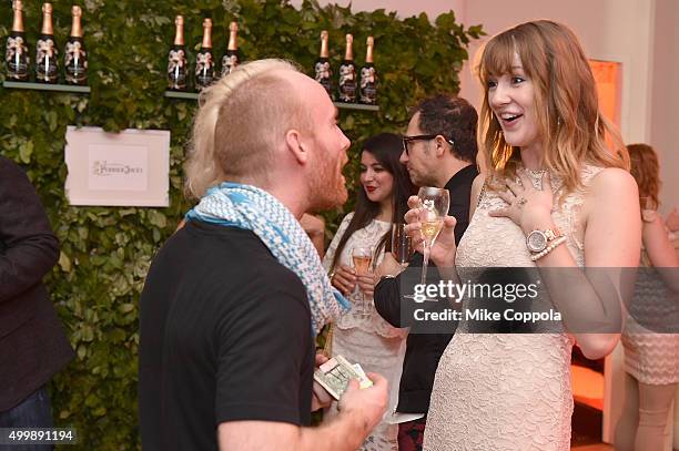 Guests attend the Raspoutine Paris Pop-Up At L'Eden By Perrier Jouet at Penthouse at the Faena Hotel Miami Beach on December 3, 2015 in Miami Beach,...