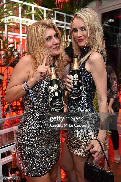 Guests attend the Raspoutine Paris Pop-Up At L'Eden By Perrier Jouet at Penthouse at the Faena Hotel Miami Beach on December 3, 2015 in Miami Beach,...