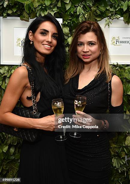 Guests attend the Raspoutine Paris Pop-Up At L'Eden By Perrier Jouet at Penthouse at the Faena Hotel Miami Beach on December 3, 2015 in Miami Beach,...