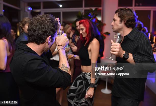 Guests attend the Raspoutine Paris Pop-Up At L'Eden By Perrier Jouet at Penthouse at the Faena Hotel Miami Beach on December 3, 2015 in Miami Beach,...
