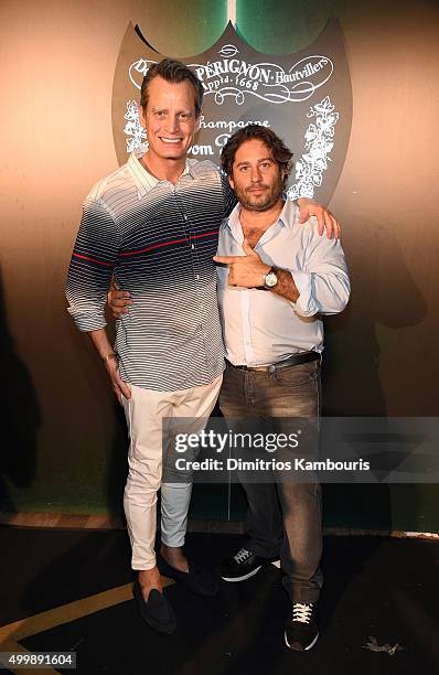 Matthew Mellon and Mike Heller attend Dom Perignon, Alex Dellal, Stavros Niarchos & Vito Schnabel host From Earth to Heart at The W Hotel South Beach...