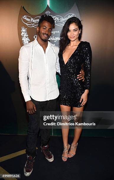 Ruckus and Shanina Shaik attend Dom Perignon, Alex Dellal, Stavros Niarchos & Vito Schnabel host From Earth to Heart at The W Hotel South Beach on...