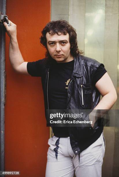 Portrait of British rock and blues guitarist Bernie Marsden in the band Alaska, London, United Kingdom, 1984.