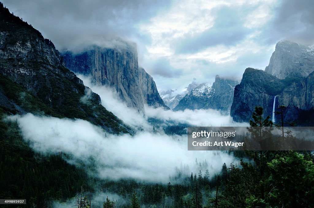 Stormy Yosemite Valley